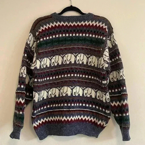 Vintage Knit Embroidery Sweater - Picture 3 of 3